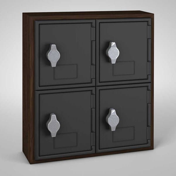 Sliding Door Indoor Enclosed Corkboard, 7